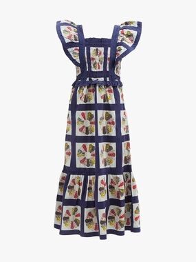 Pippin patchwork smocked apron dress